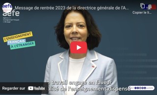 Message de rentrée 2023 de l'AEFE