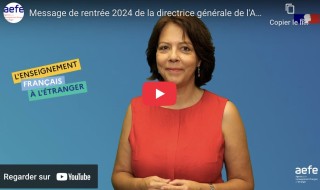 Message de rentrée 2024 de l'AEFE