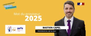 Le mot du Proviseur : Année scolaire 2025-2026