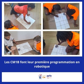 Les CM1 font leurs premiers pas en robotique