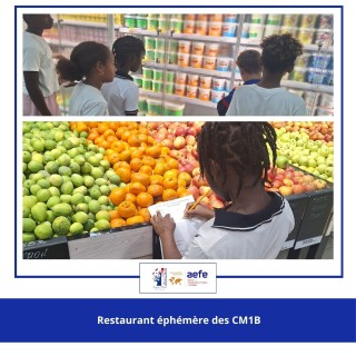 Le Restaurant éphémère des CM1 B