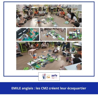 EMILE anglais : les CM2 créent leur écoquartier