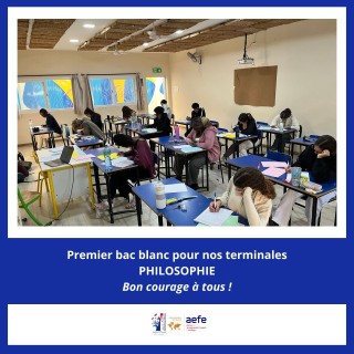 Premier bac blanc de philosophie pour nos élèves de terminale