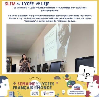 Semaine des lycées français du monde 2024 : Le club Média est là